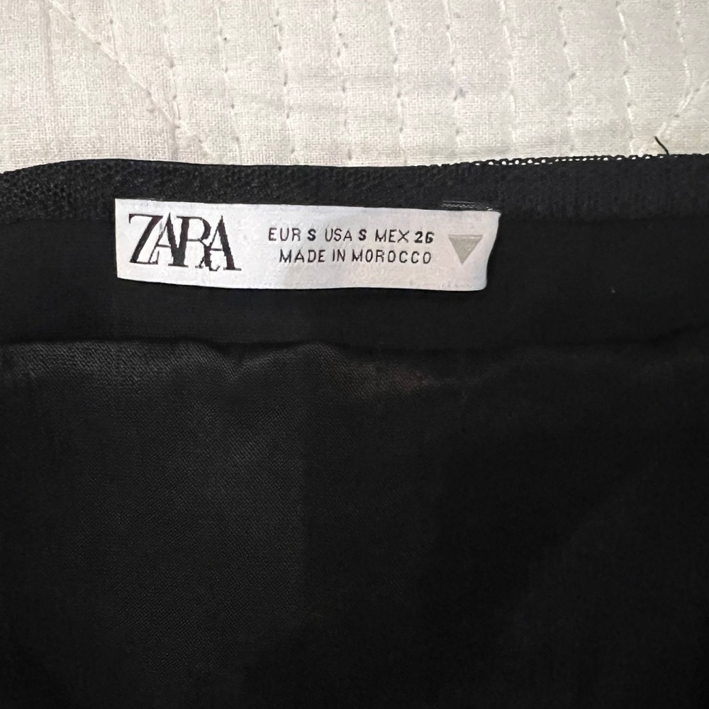 ZARA Black felt top - Picture 2 of 3